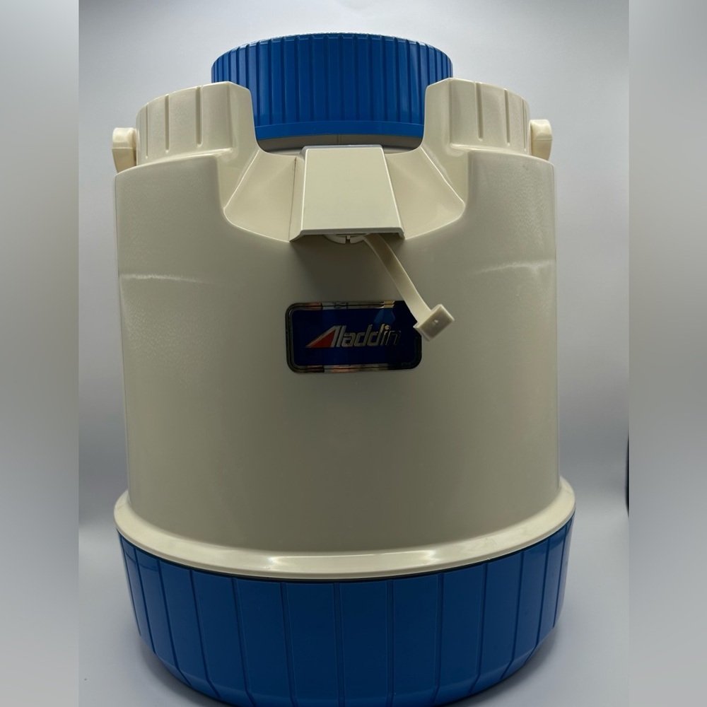 Aladdin Pump-A-Drink Jug 1 Gallon Cooler Dispenser Hot Cold Vintage Camp Picnic